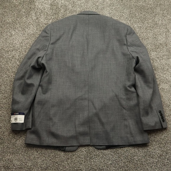 Chaps Jacket Mens 44R Gray Suit Separate Blazer Polyester Blend Formal Coat - Picture 2 of 13